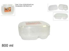 Set 10 Pezzi Contenitori Di