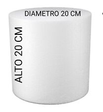 Cilindro Piano in Polistirolo, Disco  Diametro 20 Alto 20 cm per Torte 