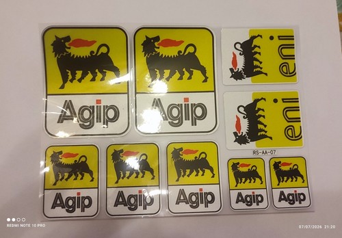 Adesivo vinile agip - adesivo,