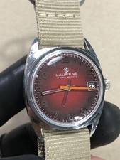 70's Laurens cal Otero 844 red dial manual vintage watch lorenz serviced