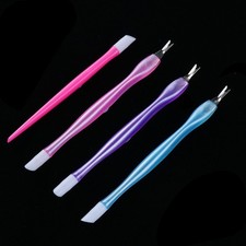  15 PCS Cuticole Pusher Forchetta Per Unghie Strumento Spingere Manicure