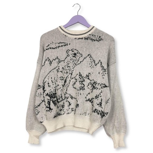 Maglione vintage bianco - bianco, e