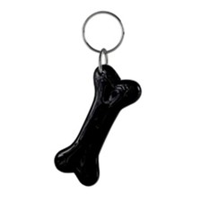 Gadget portachiavi  forma di osso x canile gruppo cinofilo animali dog nero CANE