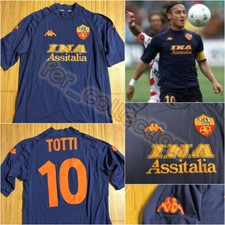 Maglia Shirt Trikot Camiseta As Roma kappa Totti 2000/01 third ORIGINAL scudetto
