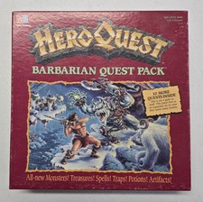Hero Quest Barbarian Quest Pack Milton Bradley Board Game 1992 COMPLETE? OOP 