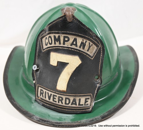 Casco pompiere vintage verde - casco,