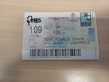 BIGLIETTO CALCIO FOOTBALL TICKET - COPPA CAMPIONI CHAMPIONS JUVENTUS AJAX 1997