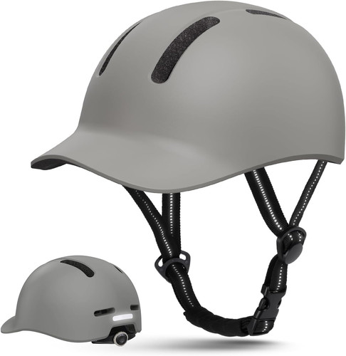 Casco bici con visiera uomo - da,