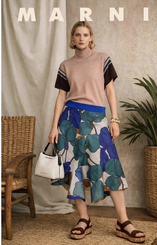 Gonna floreale organza seta - , e