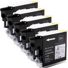 5pk LC-61 LC61 Black Ink for