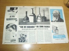 GIORGIO MORANDI pittore clipping ritaglio articolo photo foto=ANNI 50=1951 *18