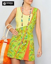 Vestito Mini Abito Donna 100% Cotone Estate - Woman Mini Summer Dress VMTP-218-B