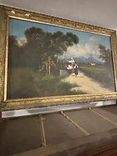 Dipinto Olio Su Tela Fine 800 Napoli