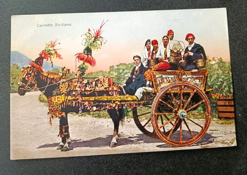 Vintage postcard carretto - vintage,