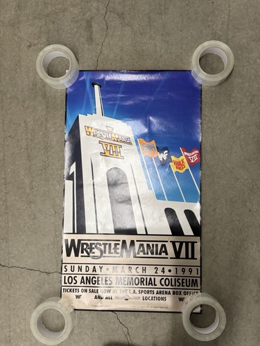 Poster vintage wrestlemania - vintage,
