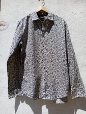 ??Ital. Camicia di design "sisley" hipster boho rockabilly elegante unisex L/XL