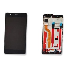TOUCH SCHERMO PER HUAWEI P9 EVA L09 EVA-L09 EVA-L29 NERO DISPLAY CON FRAME