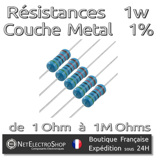 Lot resistances 1 - resistances, 1%