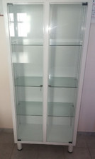 Armadio Vetrina per Medicinali Strumenti Esposizione vetro 2 ante 3 ripiani 