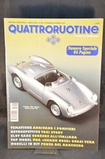 QUATTRORUOTINE N° 206 RIVISTA DI MODELLISMO ANNO 1997 PORSCHE 550 SPYDER