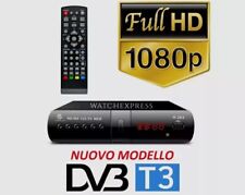 DIGITALE TERRESTRE  DECODER DVB-T3 TV Scart HDMI 4K Telecomando