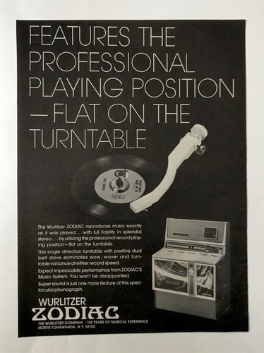 Wurlitzer zodiac jukebox - zodiac, 1971