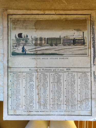 Antico calendario 1838 - antico,