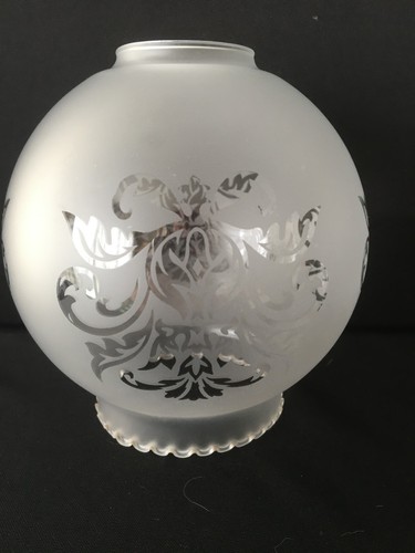 Globe abat jour ancien verre - globe,