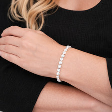 Bracciale Tennis Angel Argento