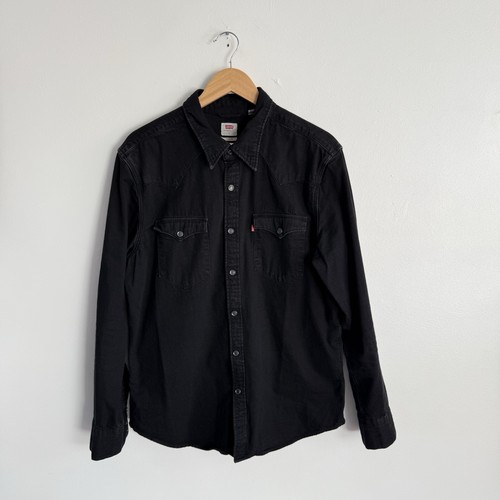 Camicia levis uomo grande - levis, nera