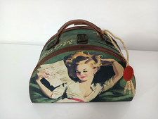 Vintage Pin-Up Wood and Canvas