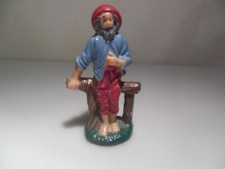 ANTICO Pastore per presepe - CONTADINO CON STECCATO- VINTAGE