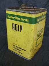 LATTA  AGIP OLIO LUBRIFICANTE MARINA AGRICOLTURA VINTAGE