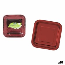Set di piatti Algon Rosso 26