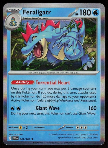 Feraligatr 041 162 raro - feraligatr,