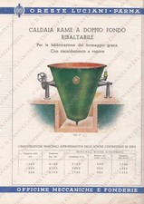 Parma Fabbrica LUCIANI caldaia rame macchina industriale *pubblicità