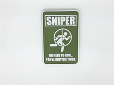 Toppa Paintball/Softair Sniper No Need to Run You'll Only Die Tired