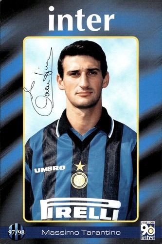 Cartolina calciatori inter - cartolina,