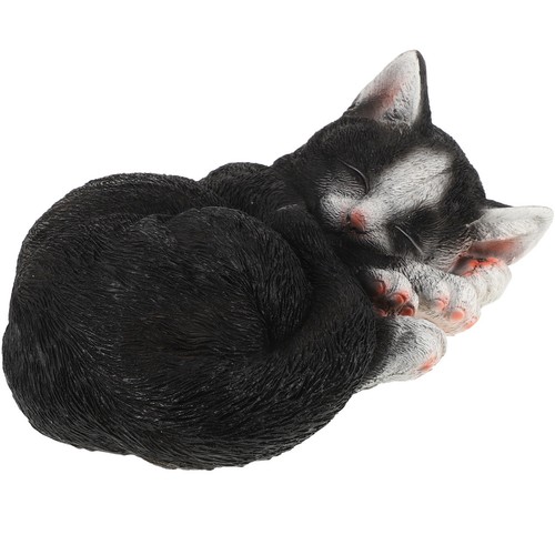 Statuina gatto resina - di,