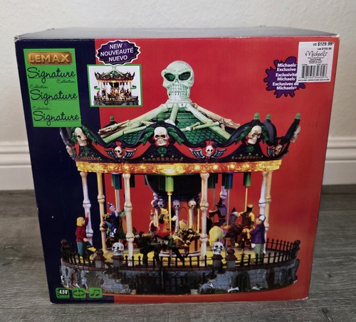 Lemax scary round carousel - lemax,