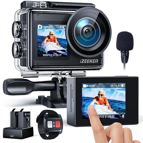 Izeeker action cam 24mp - action, 4k,