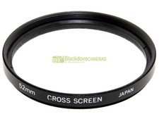 52mm. filtro Cross screen per effetto stella sui punti luce. Per obiettivi 52 mm