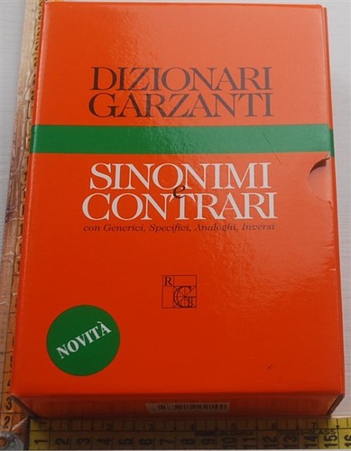 Dizionario garzanti sinonimi - dizionario, e