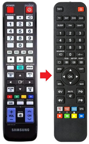 Telecomando adatto per - , samsung