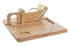 AFFETTATRICE DA CUCINA A MANO IN LEGNO AFFETTASALUMI DA TAVOLA TAGLIASALUMI