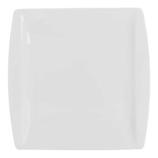 Set 6 Piatti Piani Napoli Bianchi Porcellana 27x27 cm Gural | Piatti Ristorante