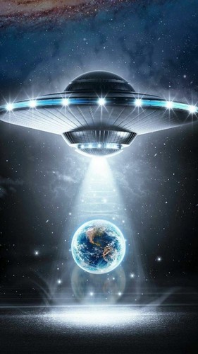 Plaque métal ovni ufo - plaque,