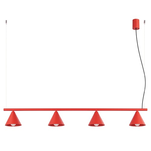 Lampadario nox moderno 4 - nox, 4l