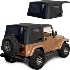 Sierra Offroad Soft Top per Jeep Wrangler TJ dal 1997 al 2006 - Nero, Denim Viny...
