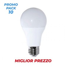 10 Lampadine Lampada Led E27 da 15W Luce Fredda 6500K Globo Risparmio Resa 100w